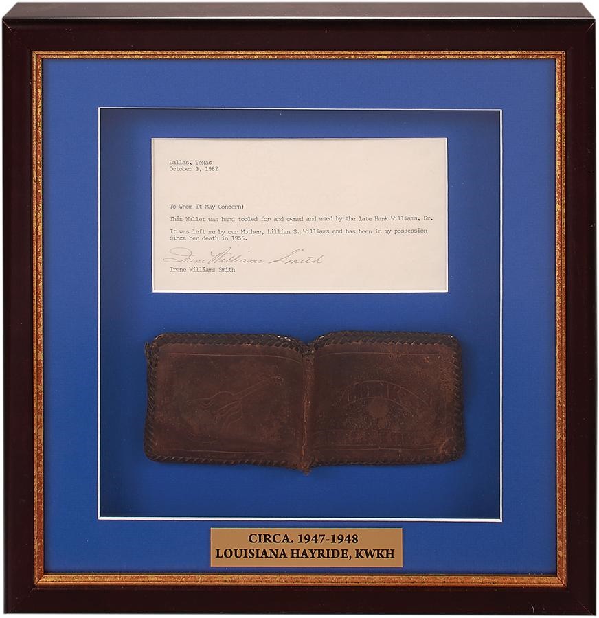 Rock 'N' Roll - Hank Williams Hand Tooled Wallet