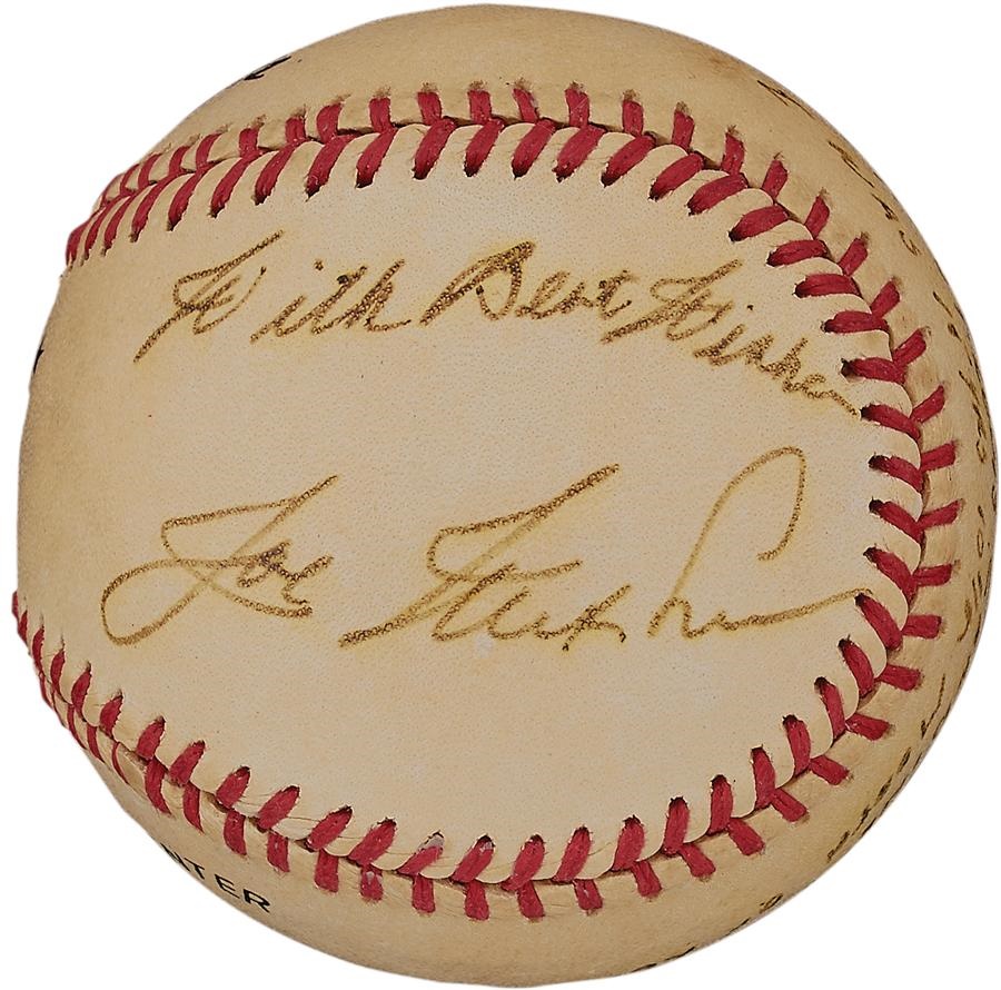 Baseball Autographs - Joe Nuxhall Youngest Player "Story" Ball
