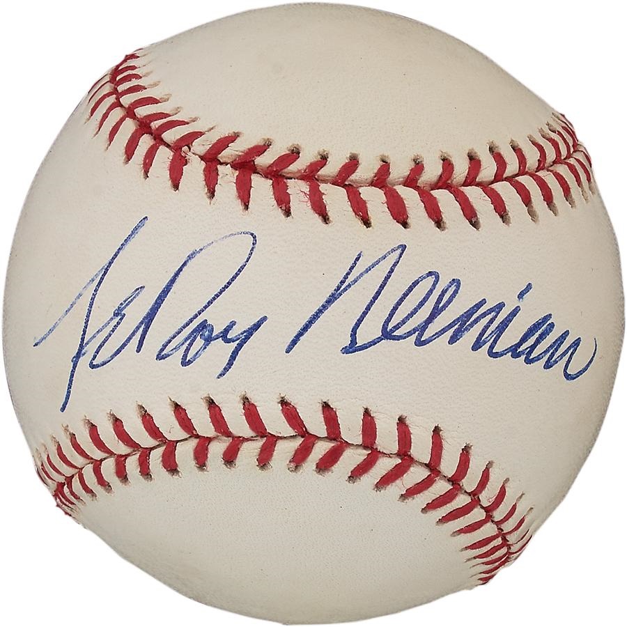 Baseball Autographs - LeRoy Neiman Single Signed Baseball
