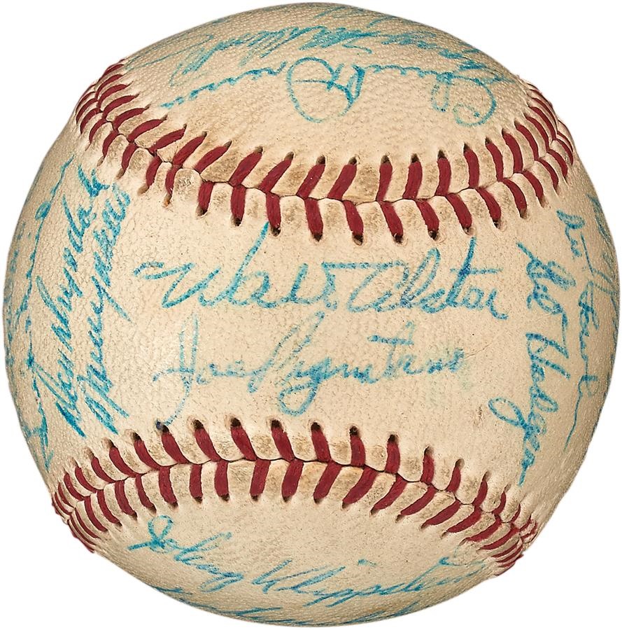 Baseball Autographs - 1959 World Champion Los Angeles Dodgers Signed Baseball
