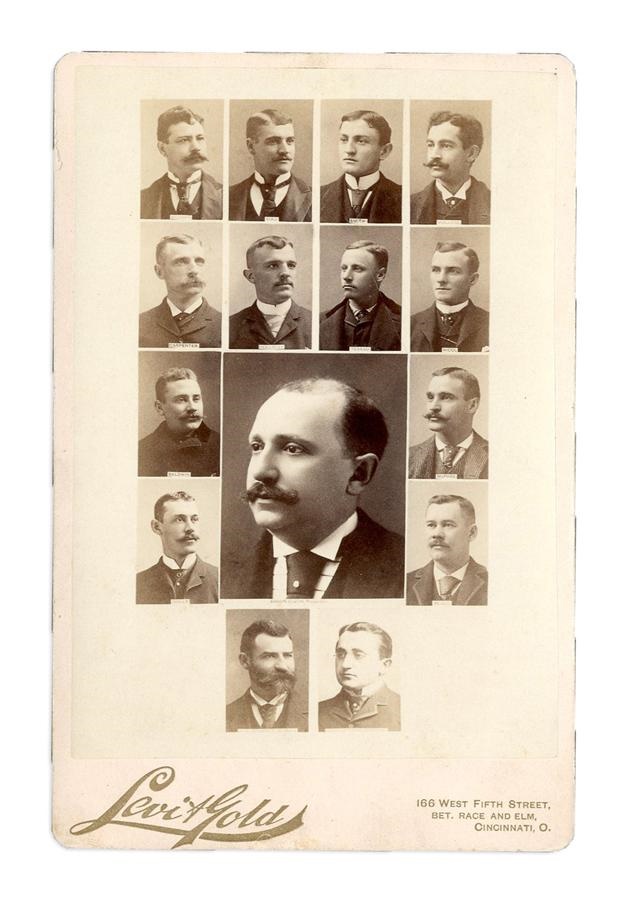 1888 Cincinnati Reds Cabinet Photograph from Long John Reilly