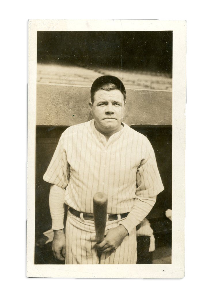 Babe Ruth "Bat Penis" Snapshot Photograph (ex-Ed Wells Collection)