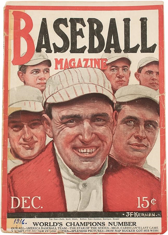 Baseball Magazine Collection - Babe Ruth & Boston Red Sox December 1916 Baseball Magazine