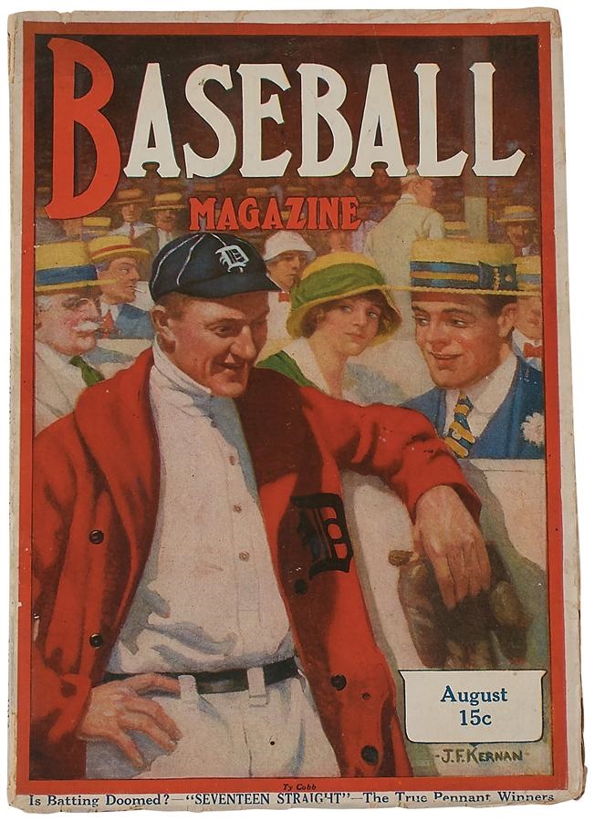 Baseball Magazine Collection - Ty Cobb August 1916 Baseball Magazine