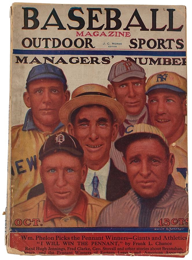 Baseball Magazine Collection - "Manager's Number" October 1911 Baseball Magazine