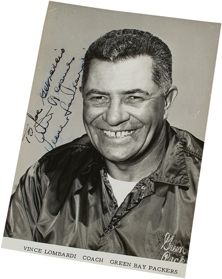 Vince Lombardi Signed Photograph