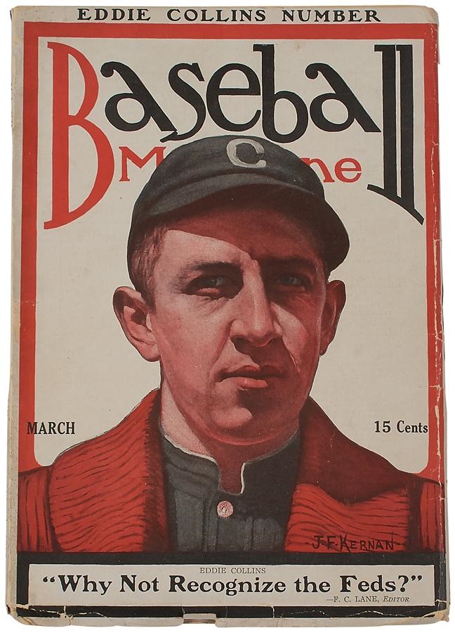 Baseball Magazine Collection - Eddie Collins March 1915 Baseball Magazine