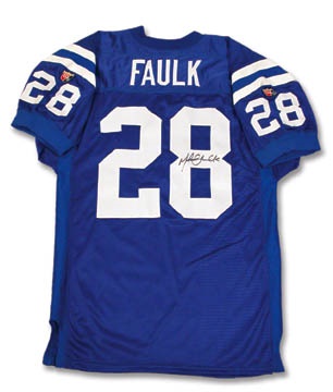 - 1995 Marshall Faulk Indianapolis Colts Game Worn Jersey