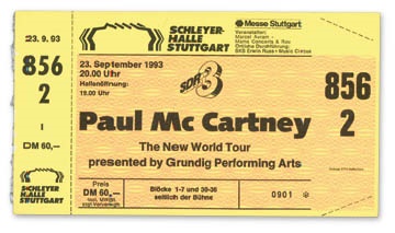 Paul McCartney Concert Tickets (30)
