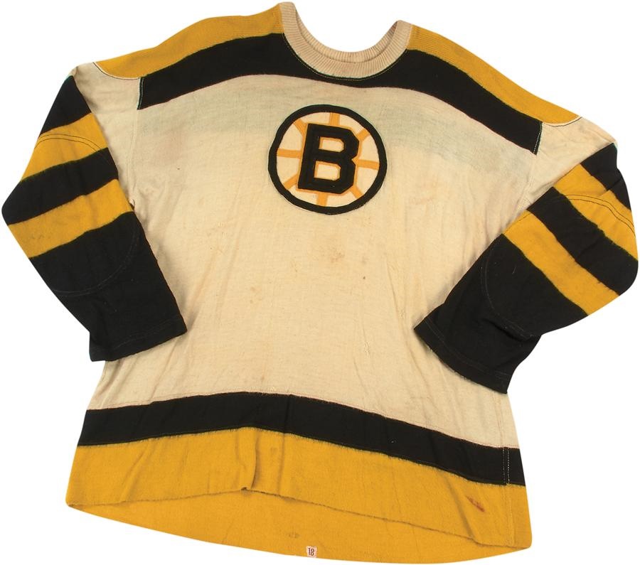 1958-59 Bob Armstrong Boston Bruins Game Worn Wool Sweater (Bobby Orr Retired Number)