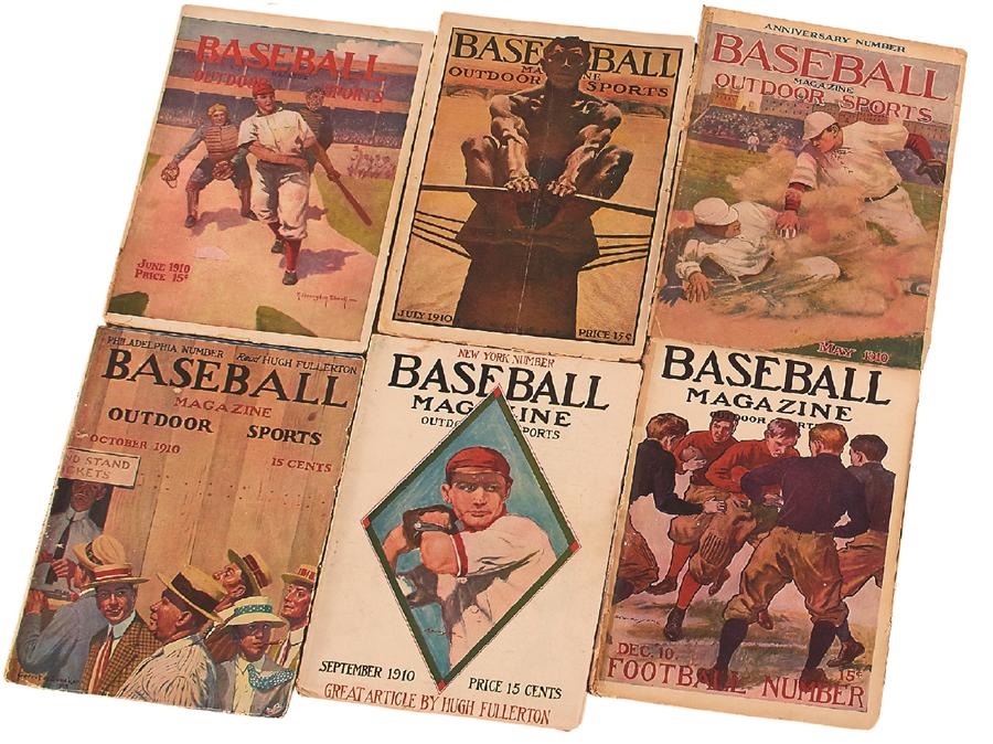 Baseball Magazine Collection - 1910 Baseball Magazines (10)