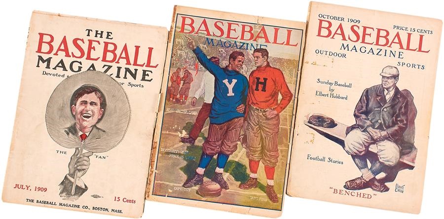 Baseball Magazine Collection - 1909 Baseball Magazines (3)