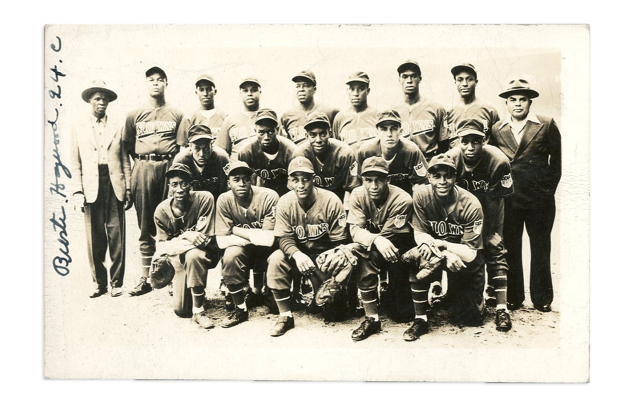 Negro League, Latin, Japanese & International Base - 1943-44 Cincinnati Clowns Real Photo Postcard (ex-Buster Haywood)
