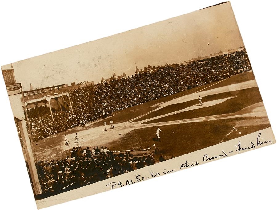 1907 World Series at Chicago Real Photo Postcard
