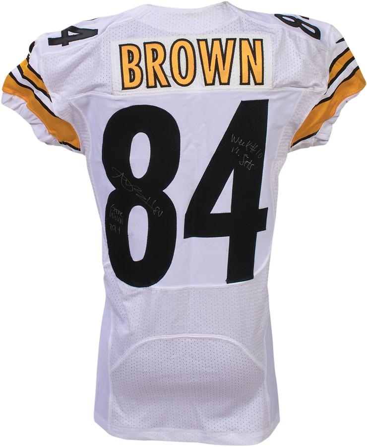 Football - 2014 Antonio Brown Pittsburgh Steelers Game Worn Jersey (ex-Antonio Brown)