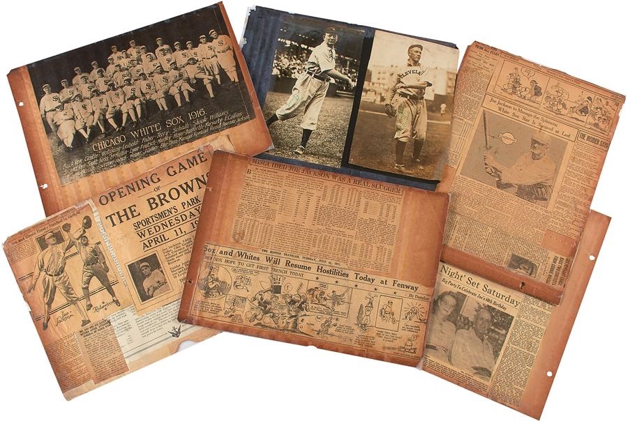 Baseball Memorabilia - Joe Jackson Family Scrapbook