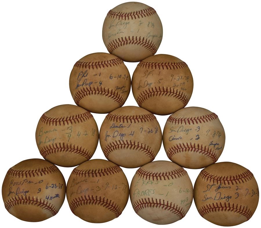 The Gaylord Perry Collection - 1978 Gaylord Perry Win Baseballs From Cy Young Year (10)