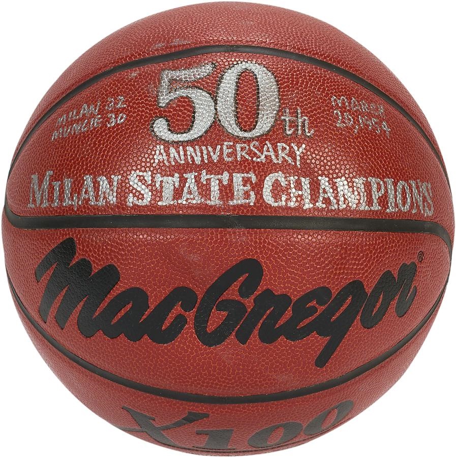 1954 Milan Indians 50th Anniversary Team Signed Basketball