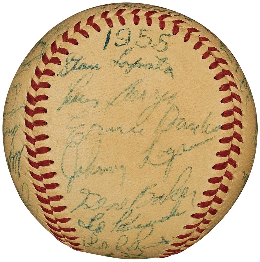 Baseball Autographs - 1955 National League All-Stars Team Signed Baseball