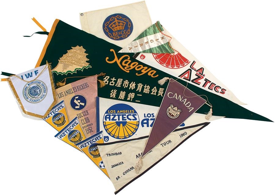 Helms Museum Collection - 1950s-90s Soccer Flag & Pennants (20)