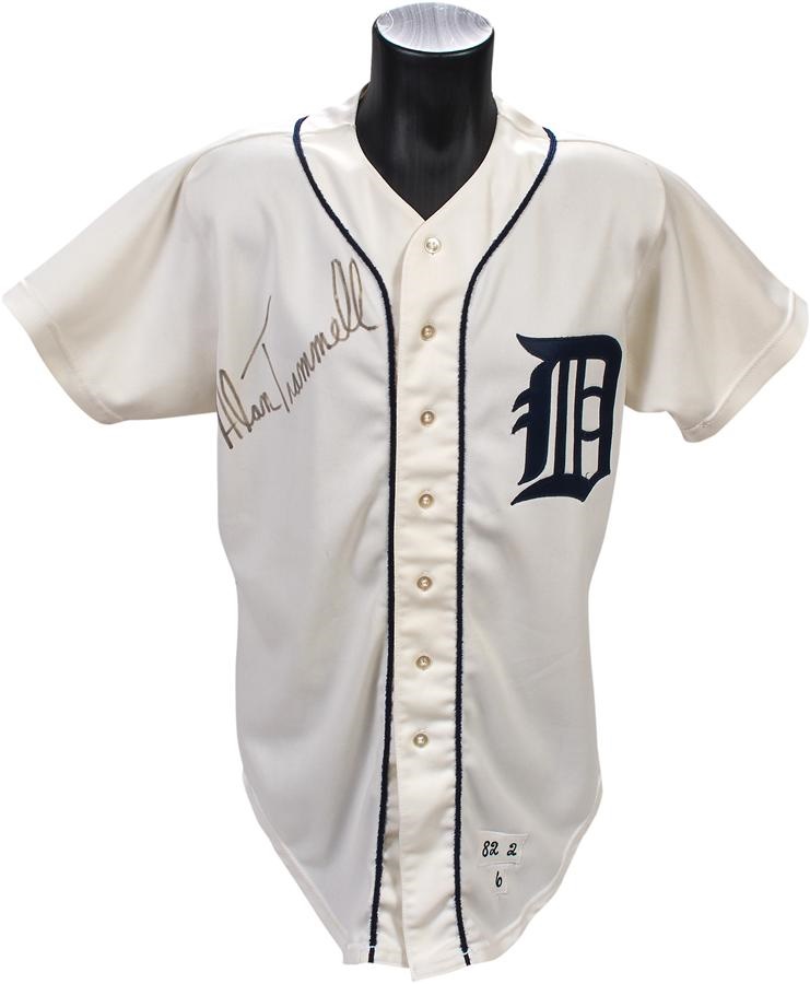 Baseball Equipment - 1982 Alan Trammell Detroit Tigers Game Worn Jersey
