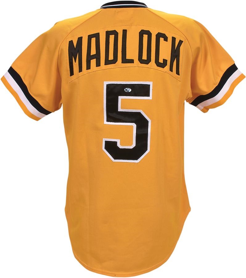 Clemente and Pittsburgh Pirates - 1984 Bill Madlock Pittsburgh Pirates Game Worn Jersey