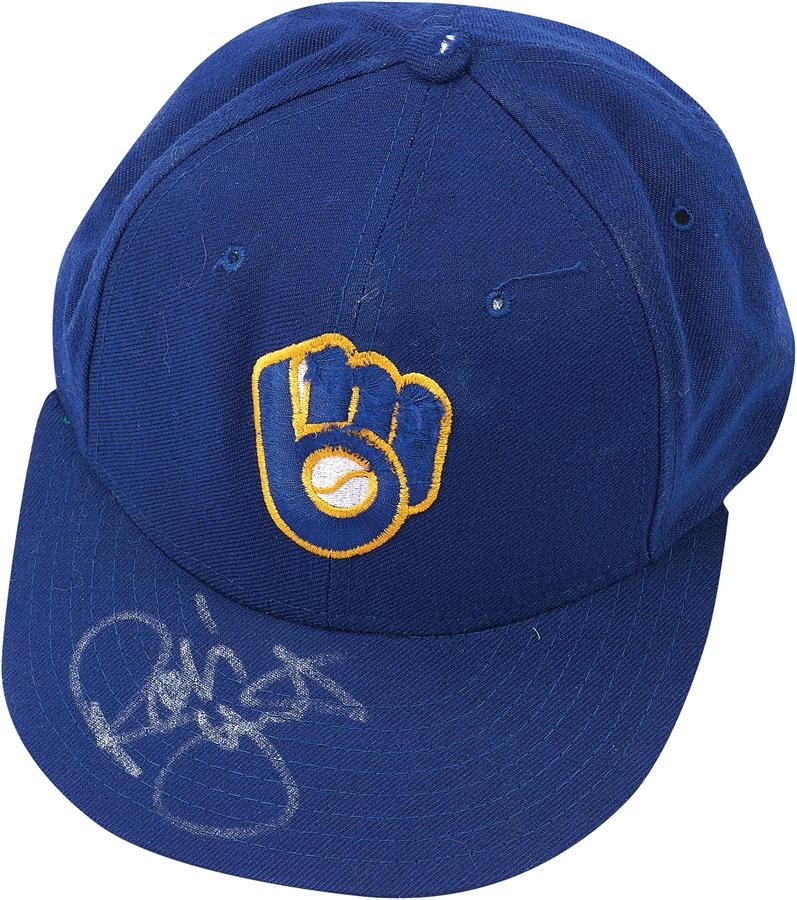 Robin Yount Milwaukee Brewers Game Worn Hat