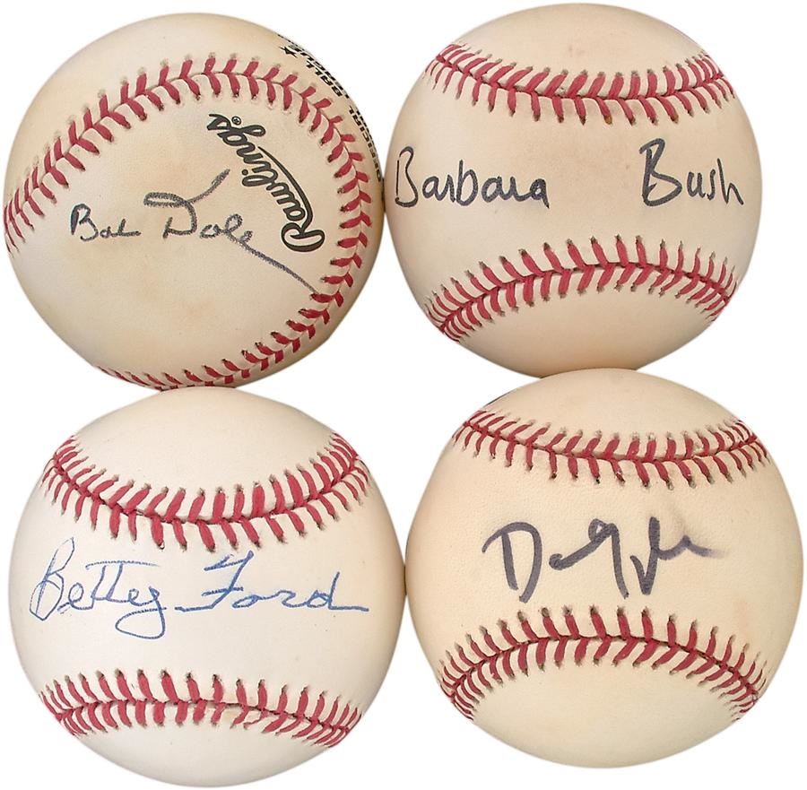 Baseball Autographs - VPs, Candidates & First Ladies Signed Baseballs