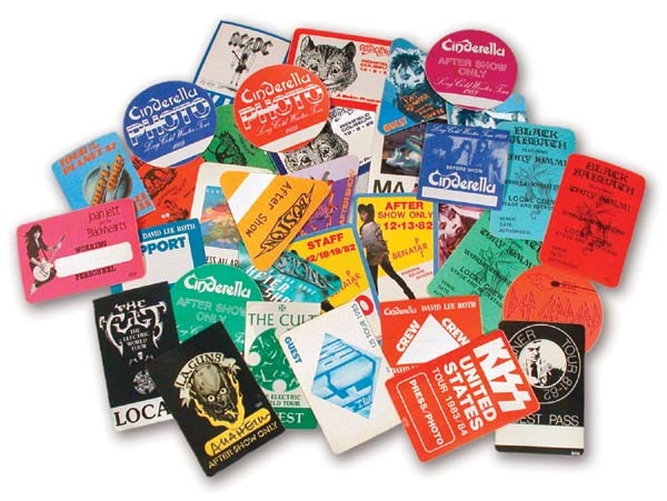 - Vintage Rock Concert Backstage Pass Collection  (219)