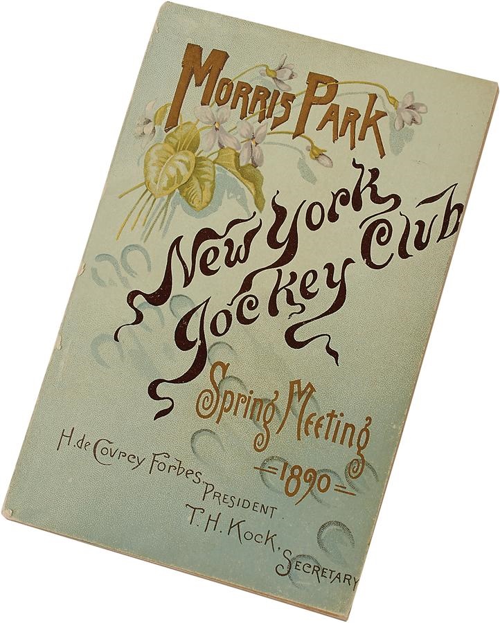 1890 Morris Park NY Jockey Club Condition Book