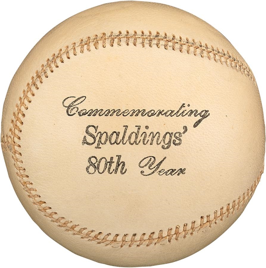 Antique Sporting Goods - Spalding 80th Anniversary Baseball