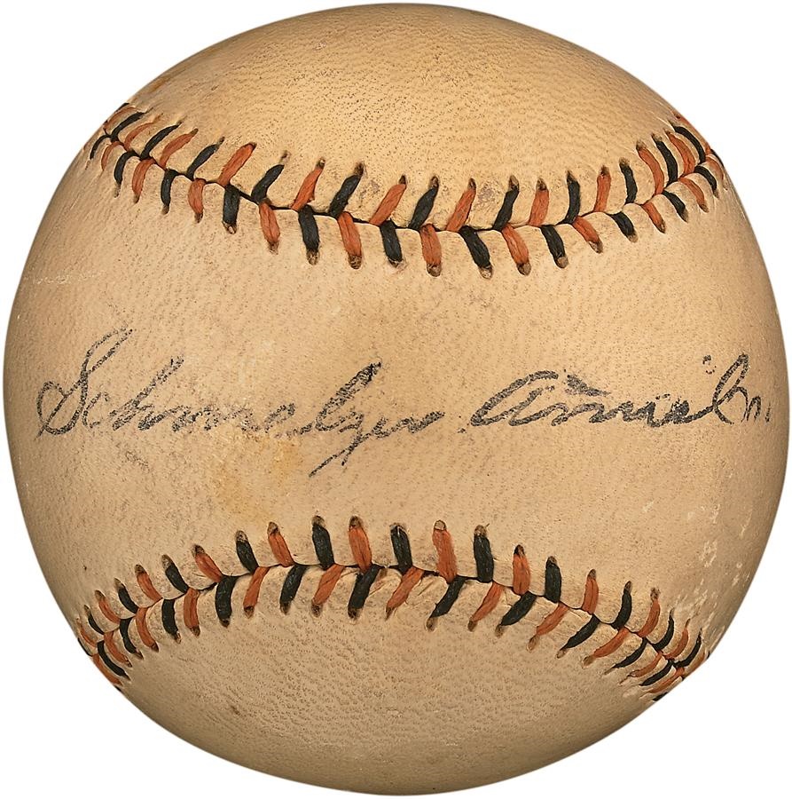 Antique Sporting Goods - 1920s Schmelzer's Sporting Goods Baseball