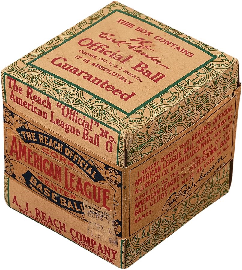 1910s-'20s Official American League Baseball Sealed In Box