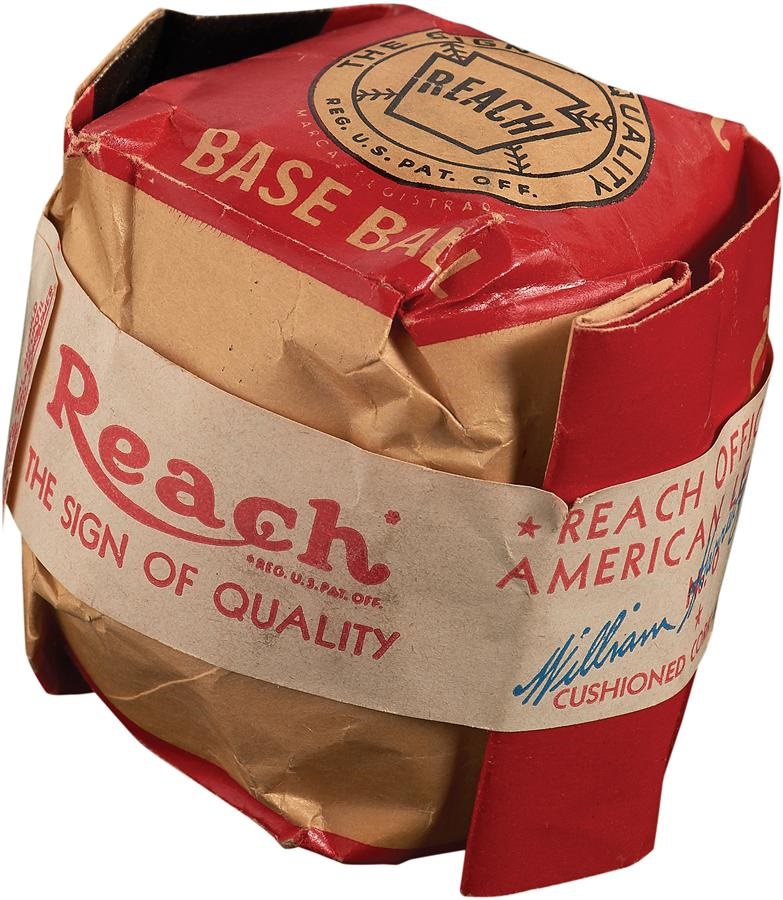 1950s Official American League Baseball Sealed In Bag