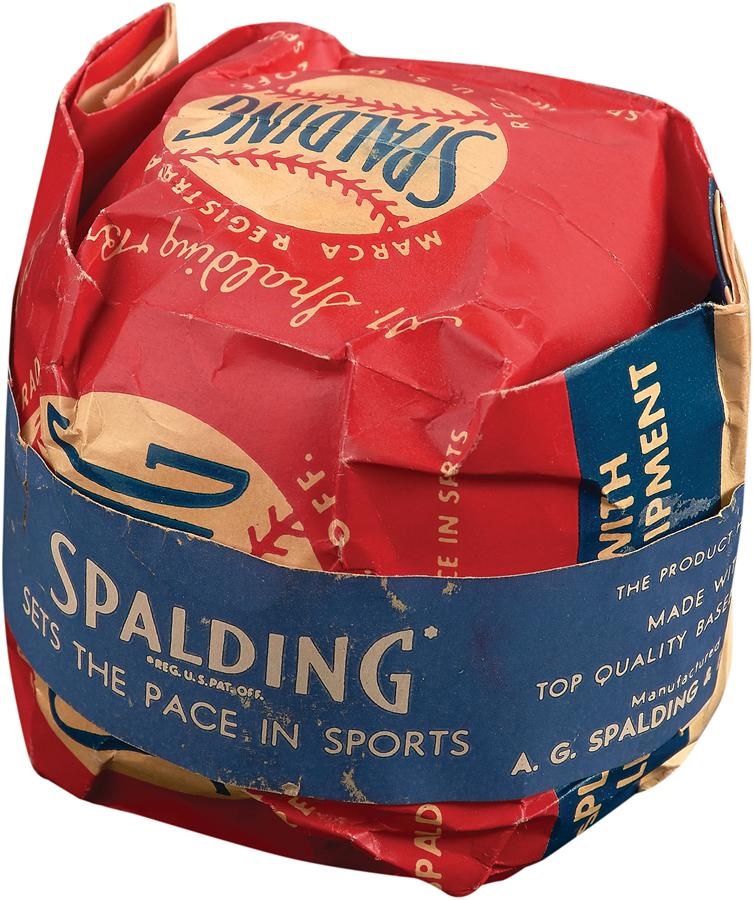 Antique Sporting Goods - 1950s Official National League Baseball Sealed In Bag