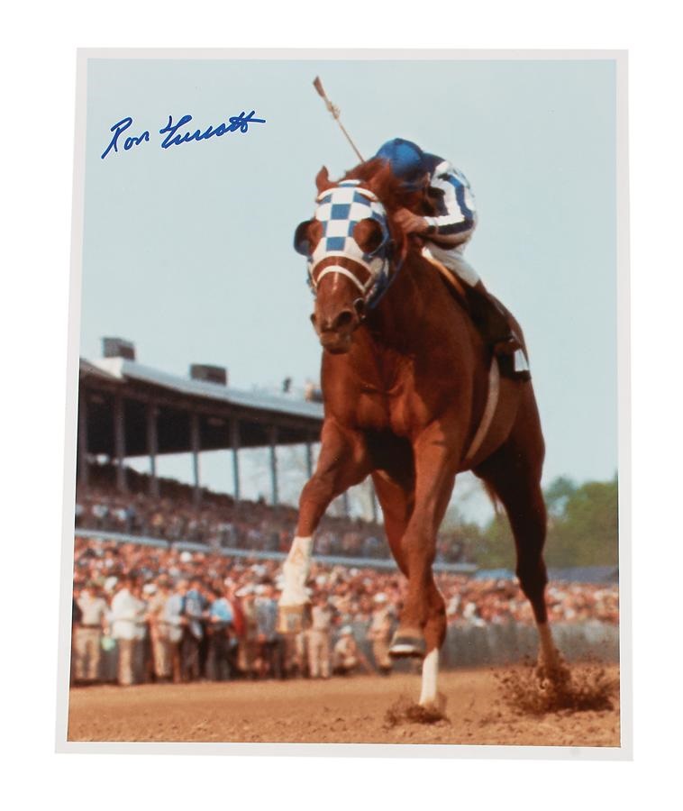 Horse Racing - Ron Turcotte on Secretariat 11x14" Signed Photo