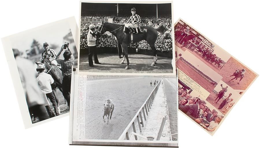 Horse Racing - 1973 Secretariat Triple Crown Photo Lot