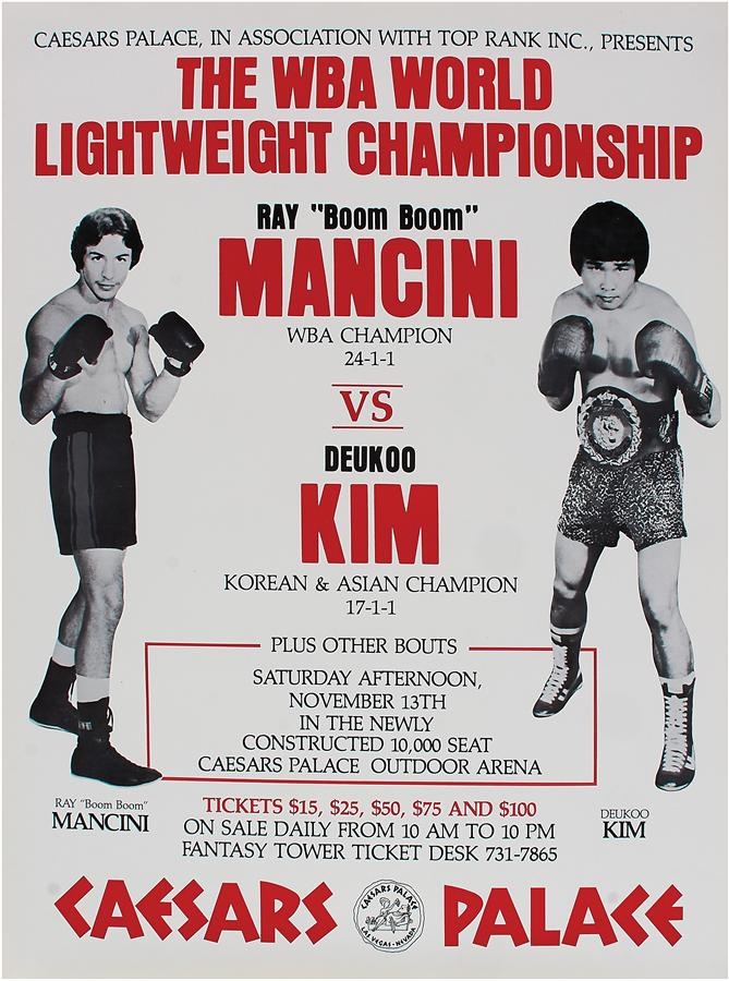 Muhammad Ali & Boxing - Ray "Boom Boom" Mancini-Deukoo Kim On Site Poster