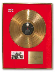 Americana Awards - Aerosmith U.K. Gold Record Award