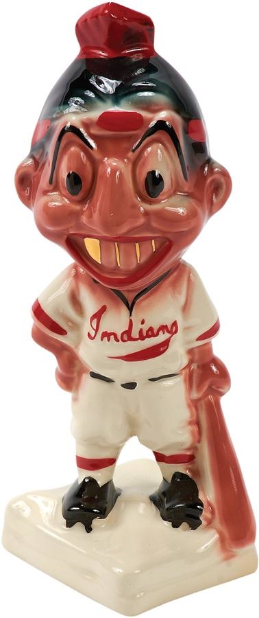 Baseball Memorabilia - Cleveland Indians Stanford Pottery Bank