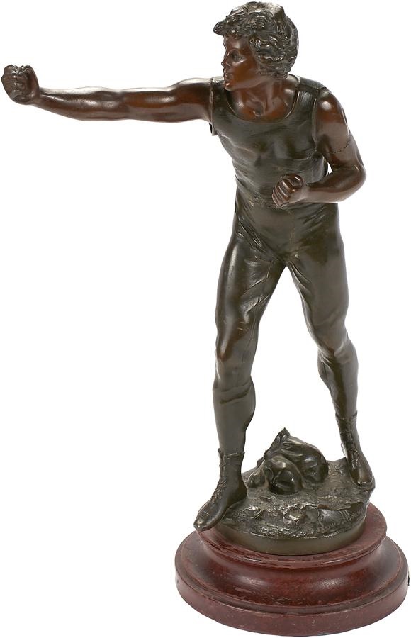 Muhammad Ali & Boxing - Fabulous 19th Century Boxing Bronze by Louis Moreau