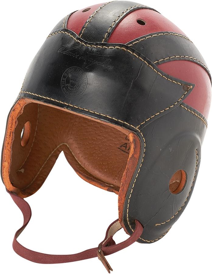 Antique Sporting Goods - 1930s Elmer Layden Endorsed Reach Helmet
