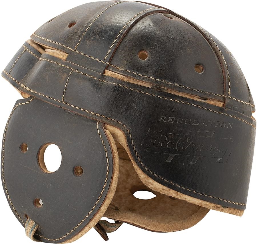 Antique Sporting Goods - 1920s Red Grange Endorsed Wilson Helmet