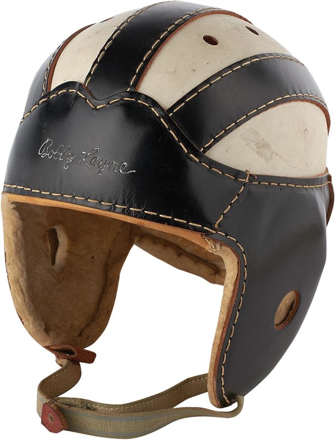 Football - 1950s Bobby Layne Endorsed Montgomery Ward Helmet