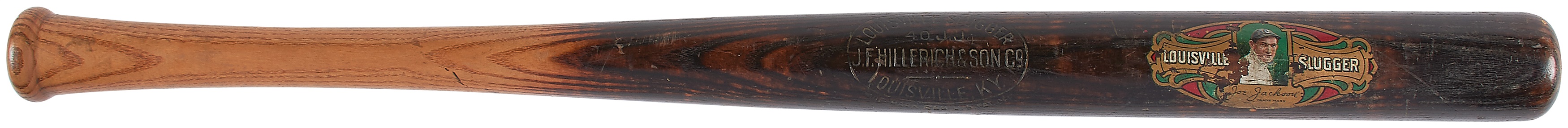 1910s Joe Jackson Decal Bat