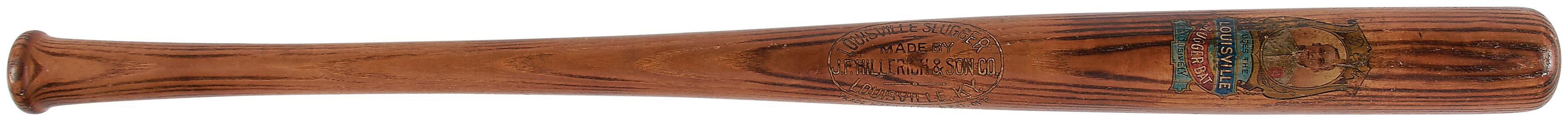 Antique Sporting Goods - Rare Circa 1908 Ty Cobb Decal Bat