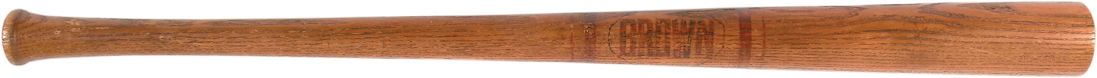 Antique Sporting Goods - 1890s Stenciled Baseball Bat by "Brown"