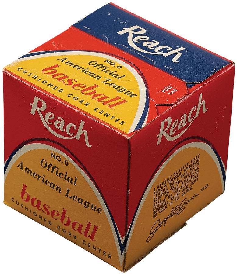 1960s Official American League Baseball Sealed In Box