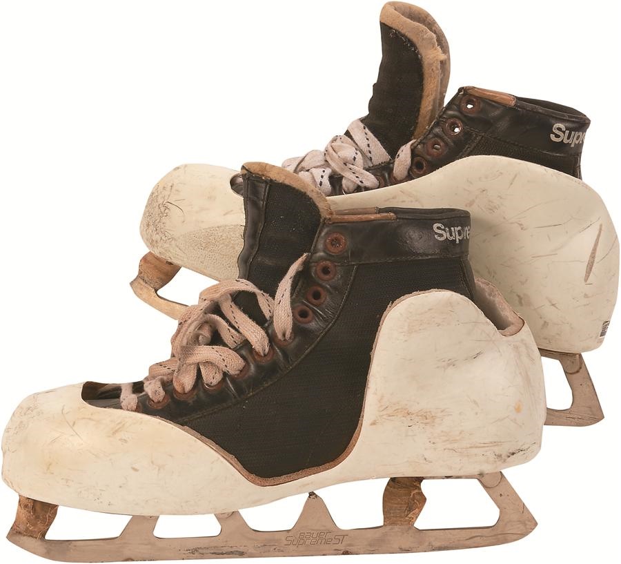 The Jim Craig 'Miracle on Ice' Collection - Jim Craig Skates Worn Through the 1980 "Miracle" Olympics