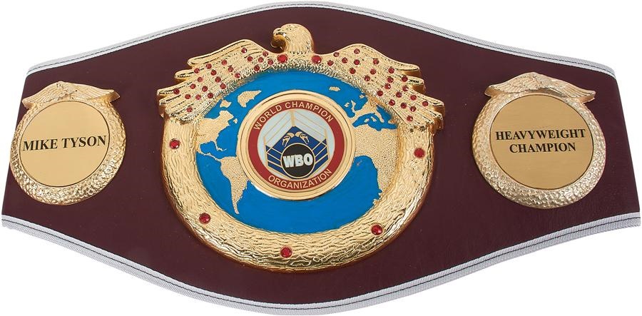 Muhammad Ali & Boxing - Mike Tyson Signed Championship Belt (LOA)
